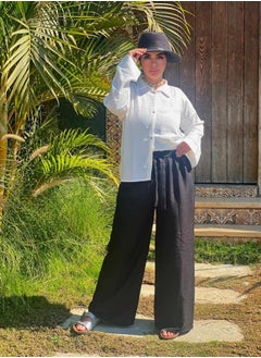 Generic Spanish Linen Black Trousers, One Size  - Image 3