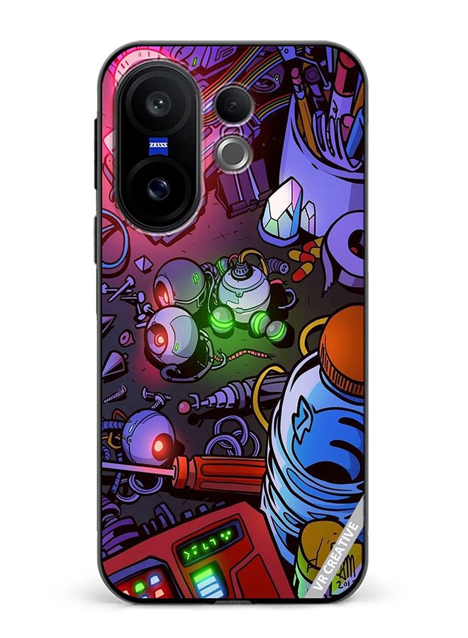 Protective Case Cover For Vivo X200 FE Electric Devices Design Multicolour
