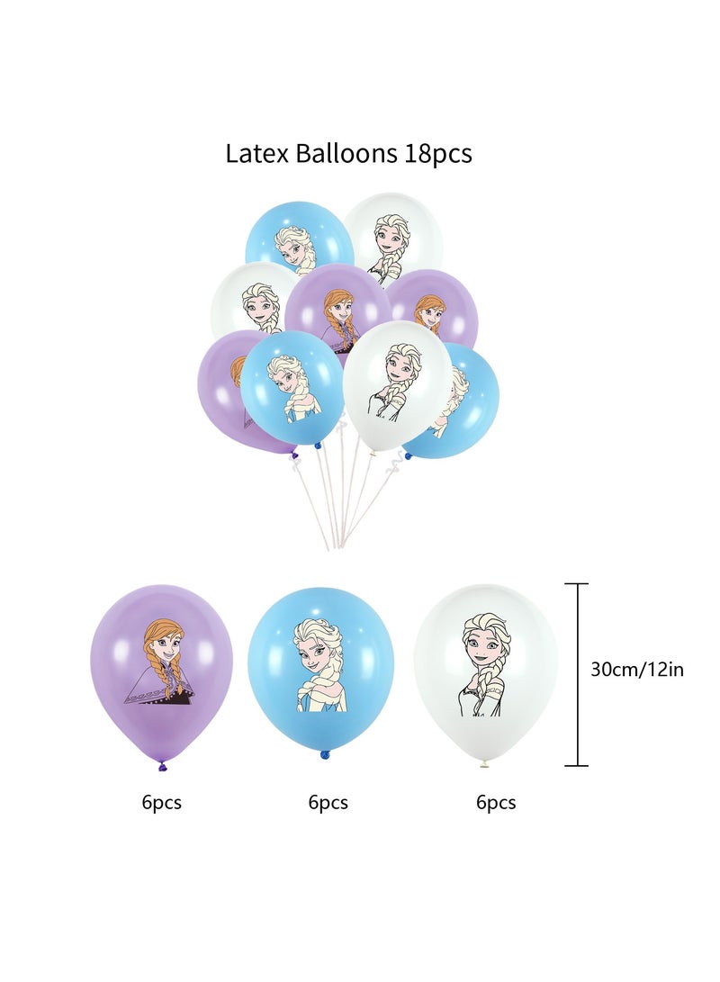 Birthday party decorations, including birthday banners, table centerpieces, cake decorations, cartoon themed latex balloons for kids fans birthday party supplies - Image 5