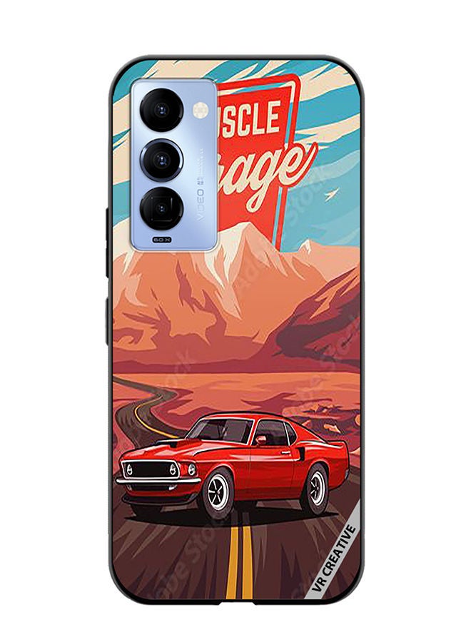 VR CREATIVE Protective Case Cover For Tecno Camon 18/18 P Car Design Multicolour - Image 1