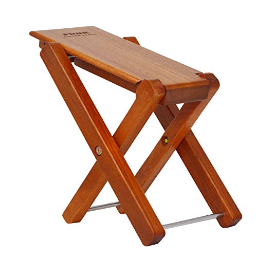 PUNK Guitar Footstool Solid Wood Guitar Pedal Guitar Foot Rest Stool Pedal 4-Level Adjustable Folding Wood Footstool Pedal - Image 1