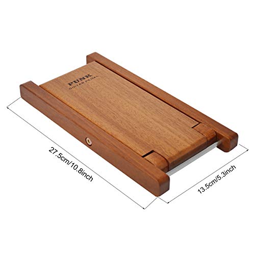PUNK Guitar Footstool Solid Wood Guitar Pedal Guitar Foot Rest Stool Pedal 4-Level Adjustable Folding Wood Footstool Pedal - Image 2