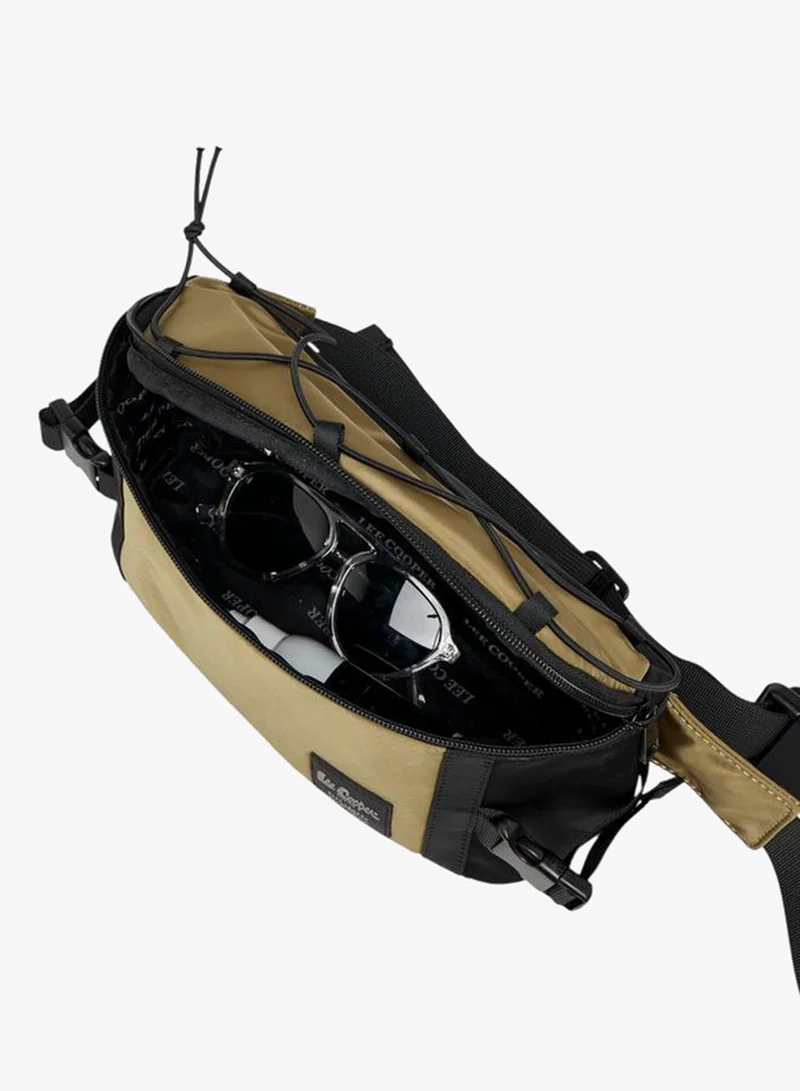 Lee Cooper GREEN Men's Solid Polyester Waist Bag for Men | Best Price UAE
