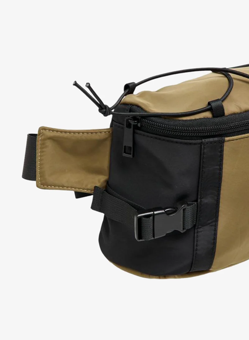Lee Cooper GREEN Men's Solid Polyester Waist Bag for Men | Best Price UAE