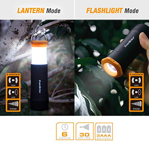 EverBrite 2-in-1 Mini Lanterns and Flashlights with 3 Modes, 2 Pack Portable Outdoor LED Zoomable Torches, Camping Essentials for Hurricane, Hiking, Night Walking, Emergency - Image 3