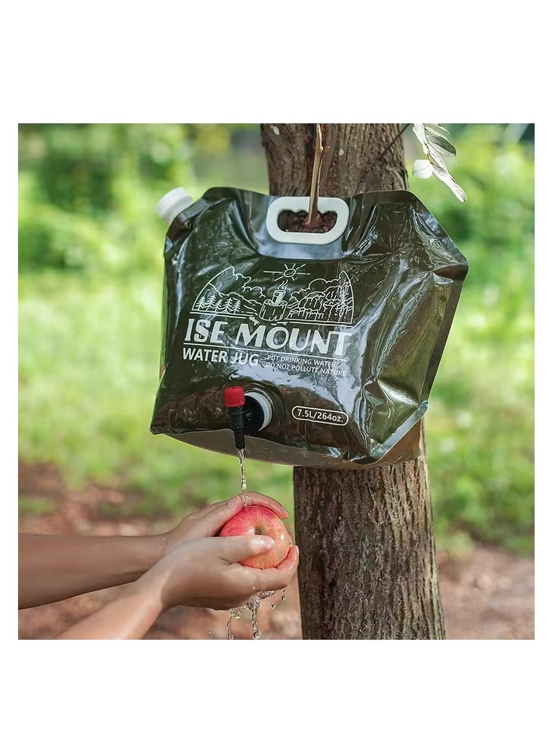 Generic Outdoor Collapsible Water Storage Bag 7.5l Large Capacity Pet Material Water Bag Portable Water Bag