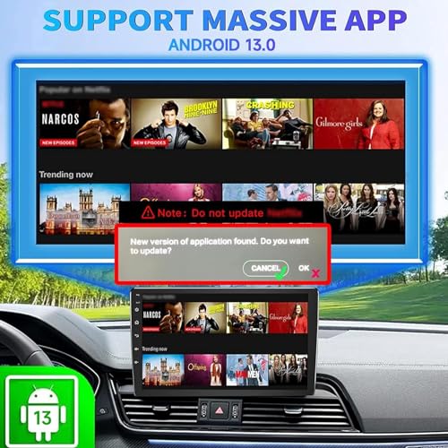 Binize Wireless CarPlay Android AUTO Multimedia Video Box 4G Cellular,4GB+64GB,8Core,Android 13 Built-in Navigation Support SIM&TF Card Bluetooth Support Car with OEM Wired CarPlay/Android Auto - Image 4