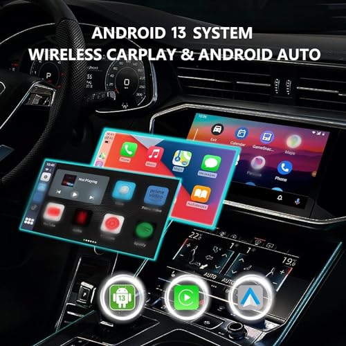 Binize Wireless CarPlay Android AUTO Multimedia Video Box 4G Cellular,4GB+64GB,8Core,Android 13 Built-in Navigation Support SIM&TF Card Bluetooth Support Car with OEM Wired CarPlay/Android Auto - Image 2