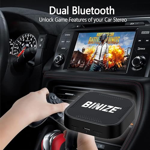 Binize Wireless CarPlay Android AUTO Multimedia Video Box 4G Cellular,4GB+64GB,8Core,Android 13 Built-in Navigation Support SIM&TF Card Bluetooth Support Car with OEM Wired CarPlay/Android Auto - Image 5