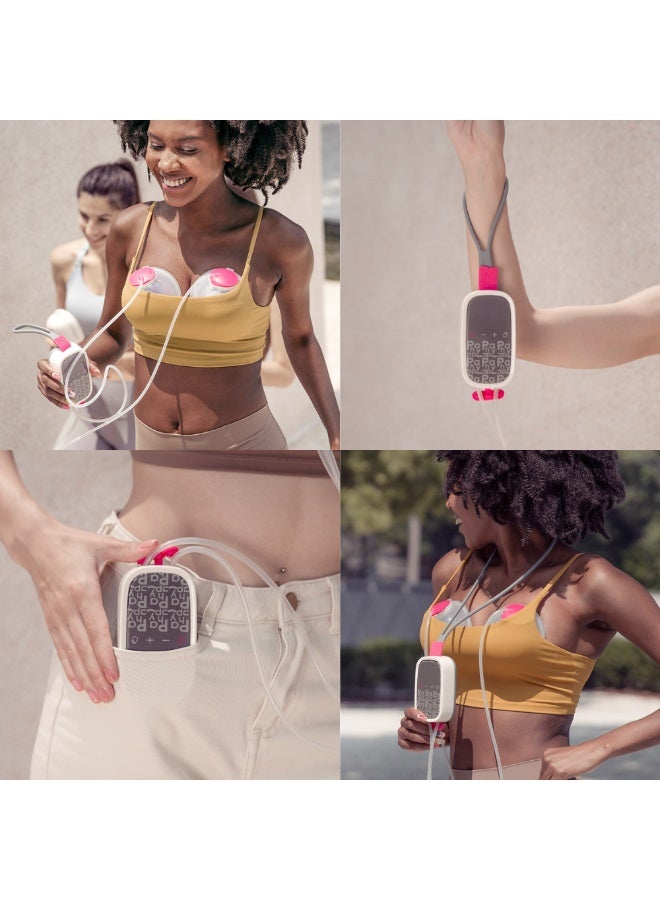 Phanpy E-Rosy S2 Hands-Free Double Electric Breast Pump, 3 Modes & 8 Levels, Anti-Backflow, 18/20 mm Inserts, 180 ml capacity - Image 3
