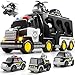 Bennol Toddler 5 in 1 Police Truck Toys for 1 2 3 4 5 Year Old Boys Police Rescue Vehicles Car Trucks Bus Helicopter for Kids Ages 13 35 Car Toys for 1 2 3 4 5 Year Old Boys Girls Birthday Gifts - Image 4