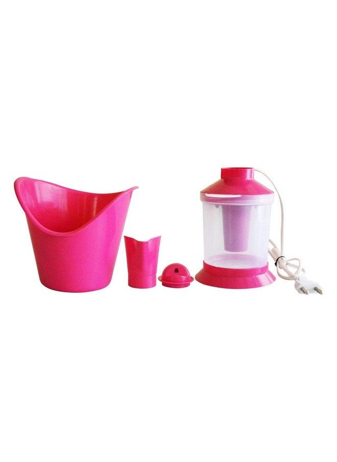 BeatStock Vaporizer With 3 Attachments Facial Sauna Steamer Nose Steamer Cough Steamer Nozzle Inhaler Nose Vaporiser Steamer Vaporizer (Pink)  - Image 1