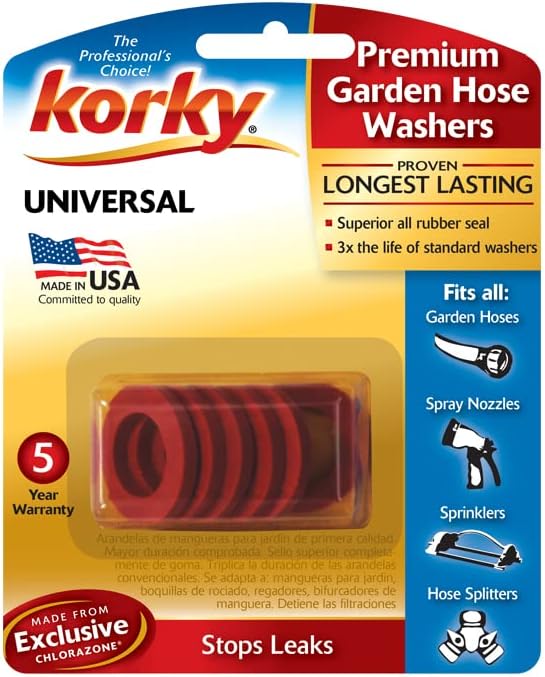Korky 901BP Garden Hose Washers Red - Image 1