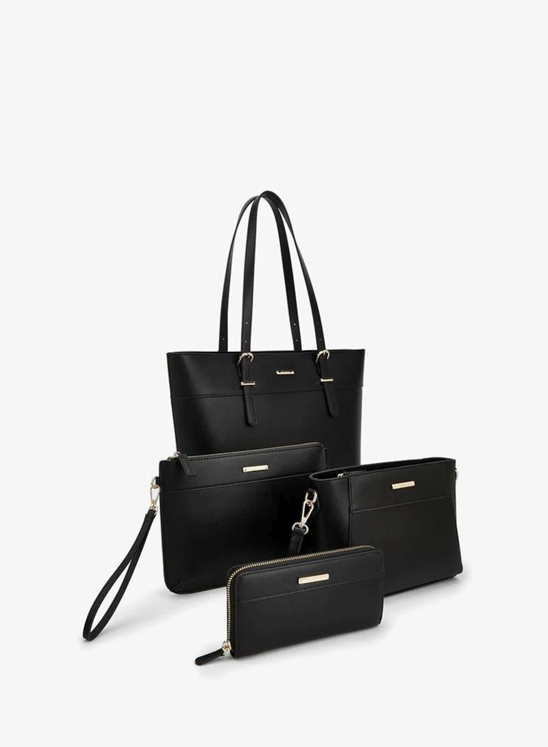 Celeste 4-Piece Tote Bag Set With Solid Design