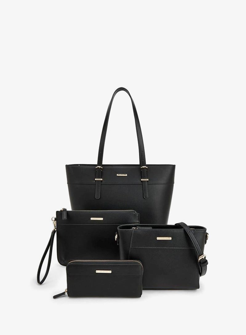 Celeste 4-Piece Tote Bag Set With Solid Design - Image 1