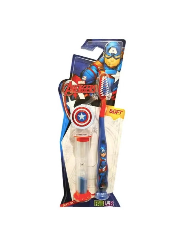 MARVEL Soft toothbrush with hourglass