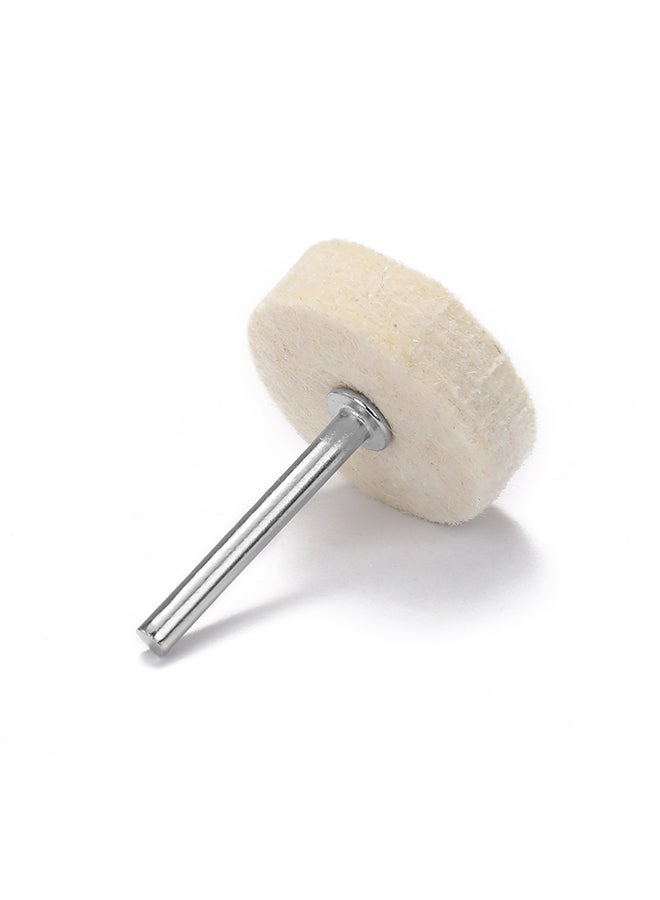 129pcs Abrasive Polishing Wheel Polishing Tools Wool Felt Metal Surface Buffing Accessories Rotary Tool White 16.0x12.0x3.0cm - Image 3