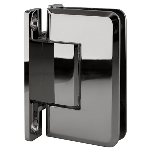CRL C.R. LAURENCE P1N037CH CRL Polished Chrome Pinnacle 037 Series Wall Mount Full Back Plate Standard Hinge - Image 1