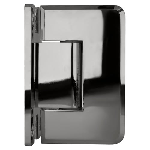 CRL C.R. LAURENCE P1N037CH CRL Polished Chrome Pinnacle 037 Series Wall Mount Full Back Plate Standard Hinge - Image 3