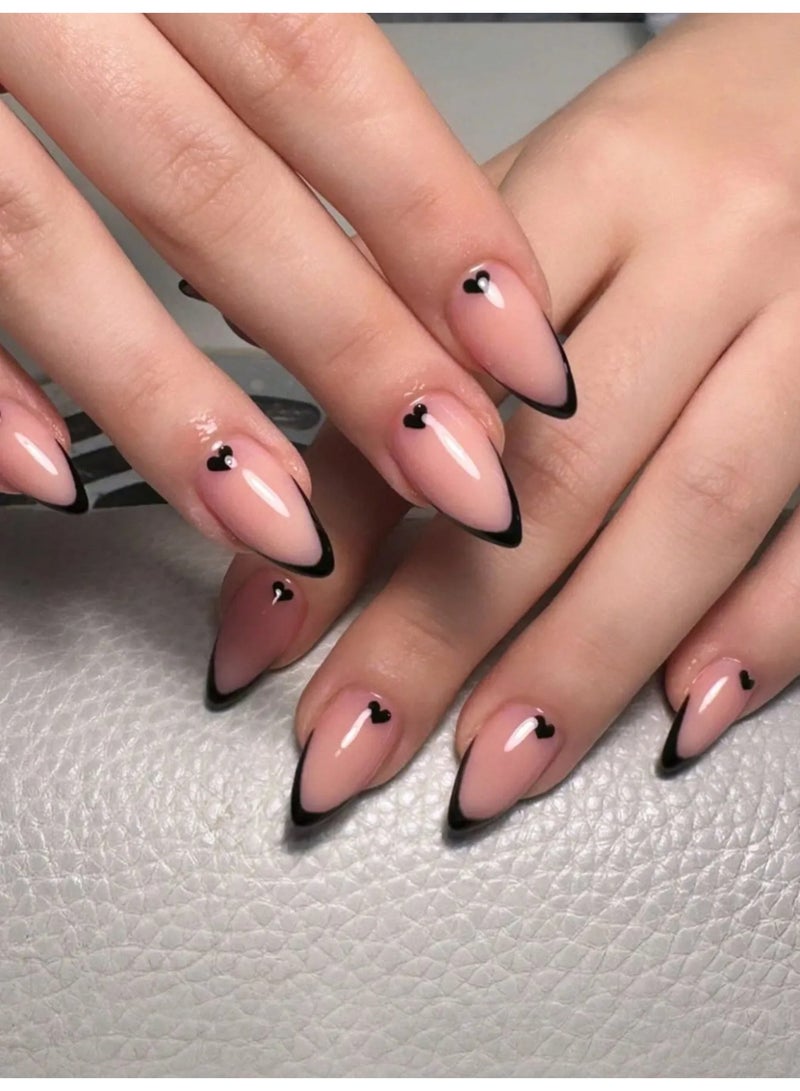 اظافر تركيب بلمسه فرنسيه 24 ظفر - Image 1