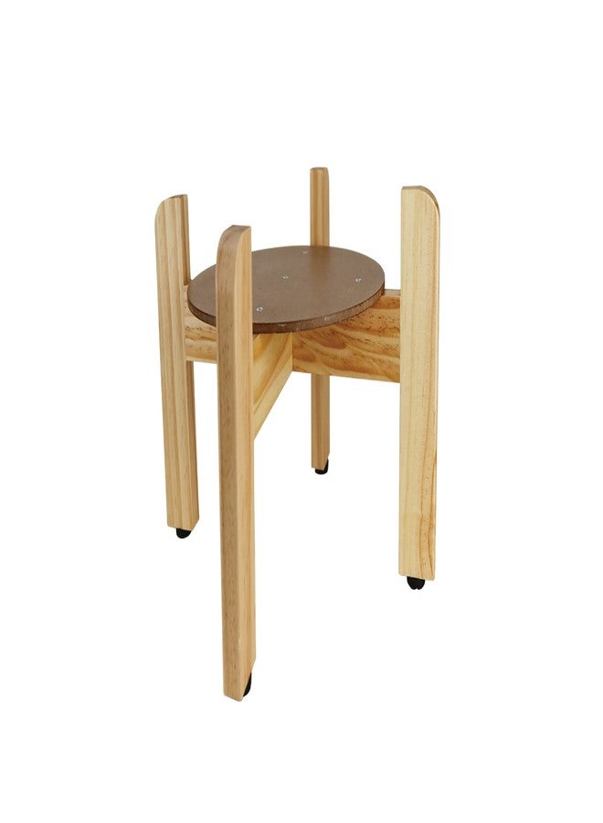 نيو ويف إنفايرو موزع مياه نيو ويف إنفيرو من الخشب الطبيعي، حامل طاولة، تشطيب خشبي طبيعي، سهل التركيب مع أدوات التثبيت المرفقة، ارتفاع 7 بوصات - Image 1