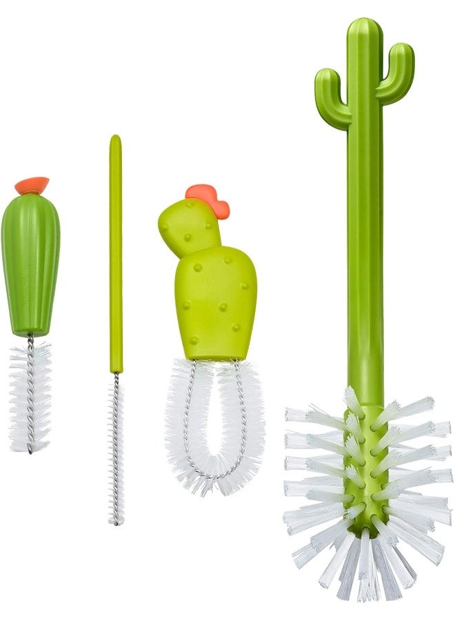 Boon Cacti Bottle Cleaning Brush Replacement Set, 4-Piece, Green - Image 1