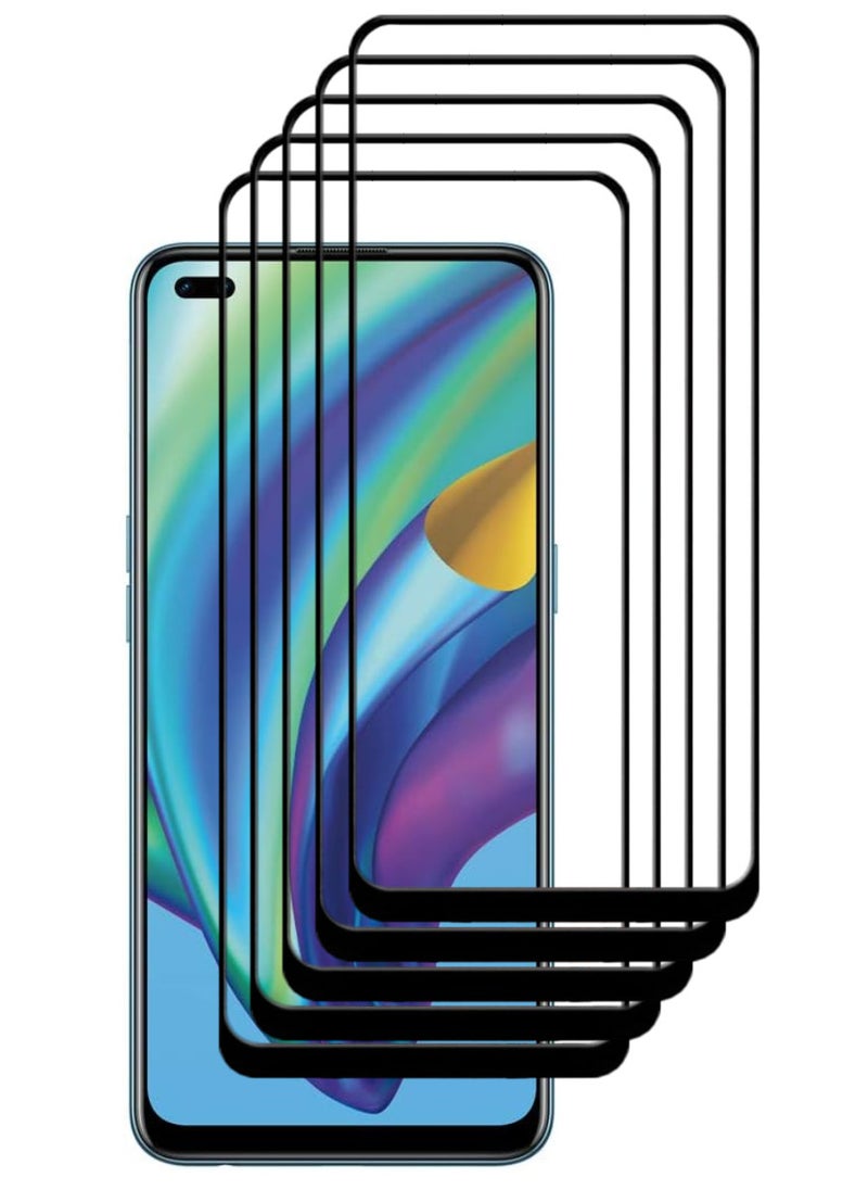 ACLIX 5 Pieces Antistatic ESD Dustproof Premium Quality High Definition Tempered Glass Screen Protector Designed For Oppo A93 - Image 1