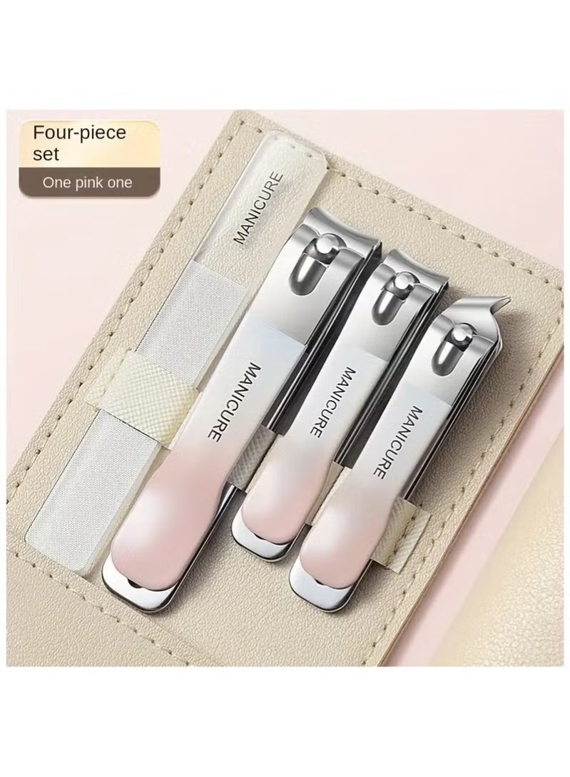 Gecomo Nail Clipper 4pcs Set Portable Nail Clippers Manicure and Pedicure Set - Image 1
