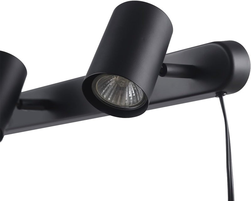 Globe Electric 59467 3-Light Plug-in Track Lighting, Matte Black, Bulb Not Included - Image 5