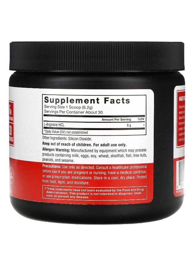 Force Factor Force Factor, L-Arginine HCL Powder, Unflavored, 6.56 oz (186 g)  - Image 2