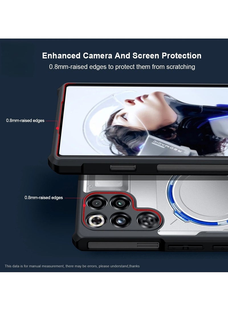 غطاء شفاف متوافق مع Red Magic 11pro/Red Magic 11pro+ - 【حماية وسادة هوائية】 غطاء شفاف مع حماية الكاميرا، غطاء خلفي مضاد للصدمات من مزيج PC+TPU - Image 4