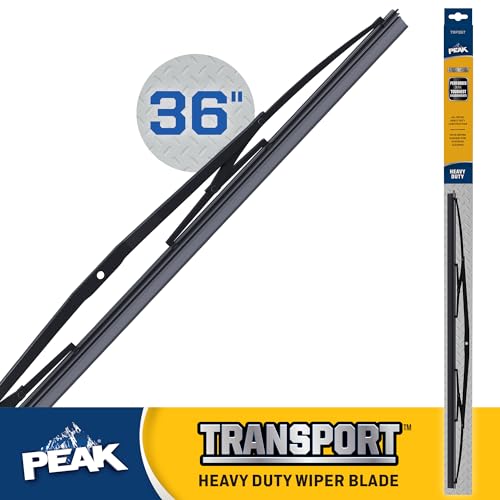 PEAK Transport Heavy Duty Windshield Wiper Blade Durable Metal Wiper Blade Replacement for Class 68 Trucks Class A RVs and Transit Buses with Saddle Wiper Arm and 36 Wide Saddle Blade - Image 3