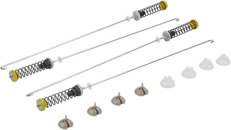 Whirlpool W10780045 Genuine OEM Washer Suspension Rod Spring Kit, 25-1/2 in.Fit W10780045 Suspension, Replaces W10821956, W10537443, W10780053, and more, Metal - Image 1