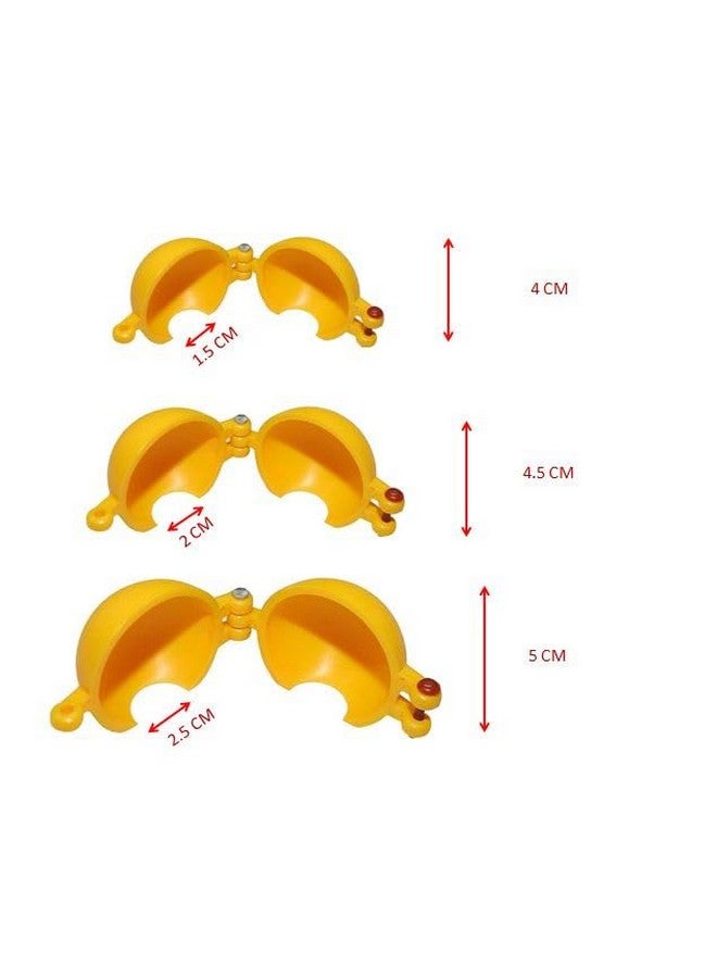 جاردن أوف آرت مجموعة قوالب لادو ميكر البلاستيكية من جاردن أوف آرتس، 3 قطع، بثلاثة أحجام: 1 و2 و3، رقم 1. قالب لادو ميكر سانشا لمهرجان غانباتي ديوالي جانماشتمي ومهرجانات أخرى للميثاي الهندي. - Image 4