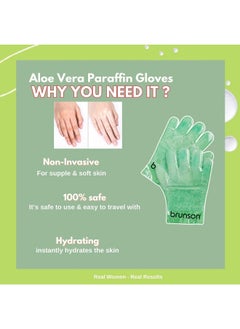 brunson 2 Pieces Nourishing Paraffin Wax Gloves - Disposable Hand Paraffin Gloves Spa Treatment - Deep Hydration And Softness - Moisturizing Manicure Gloves Wax  - Image 4