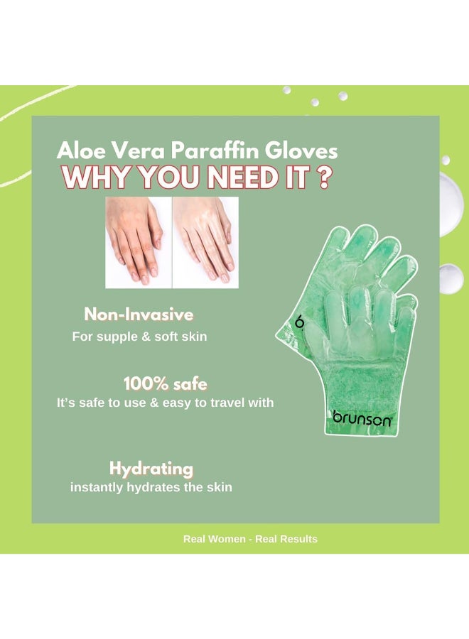 brunson 2 Pieces Nourishing Paraffin Wax Gloves - Disposable Hand Paraffin Gloves Spa Treatment - Deep Hydration And Softness - Moisturizing Manicure Gloves Wax - Image 4