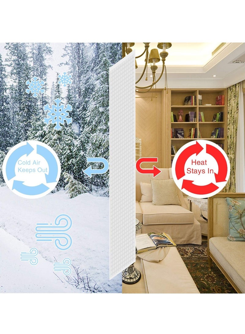 Captaintech Insulated Door Curtain Thermal Magnetic Self Sealing Door Screen Winter Stop Draft Keep Cold Out Door Cover