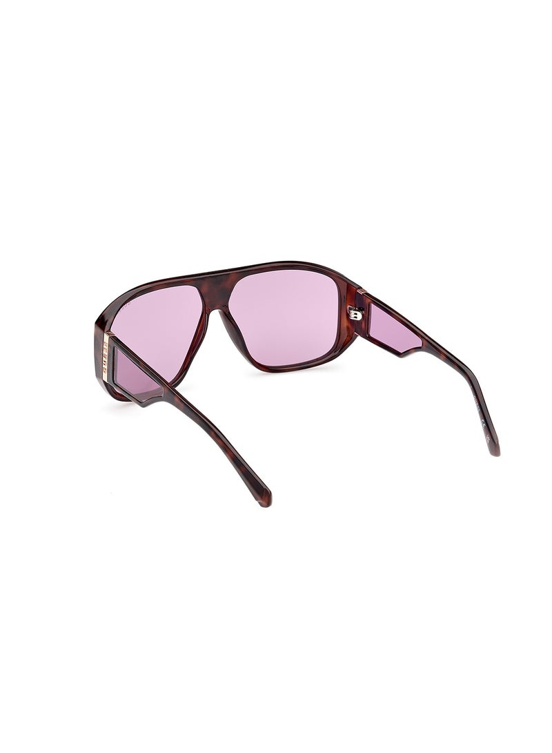 GUESS Unisex UV Protection Shield Shape Sunglasses - GU0013552Y61 - Lens Size: 61 Mm - Dark Havana - Image 3