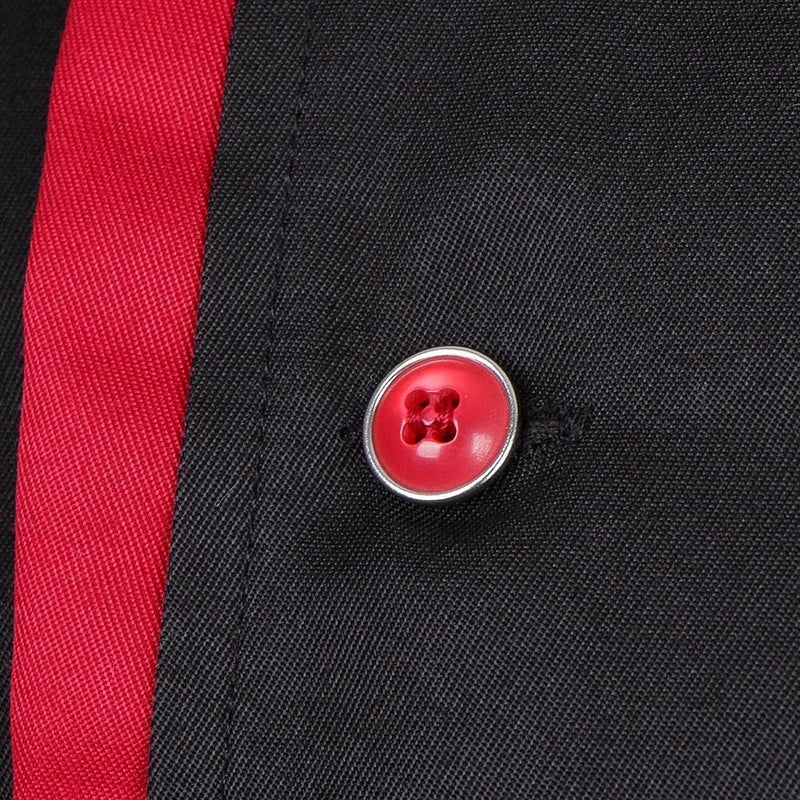 Professional Chef Coat Long Sleeve Kitchen Uniform - Black XL, Breathable Spandex Blend, Wrinkle Resistant, for Restaurant, Bakery, Hotel Workers - Image 4