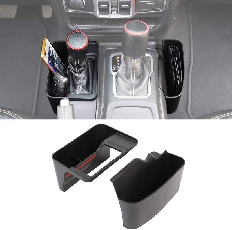 Savadicar GearTray Storage Box for 2018-2020 Jeep Wrangler JL JLU & Gladiator JT Black SA23200 - Image 1