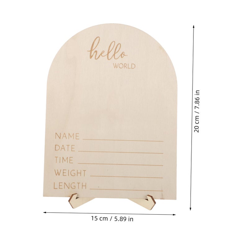 Multifunctional Baby Milestone Board With Stand For Newborn Photos Nursery Decor - Image 3
