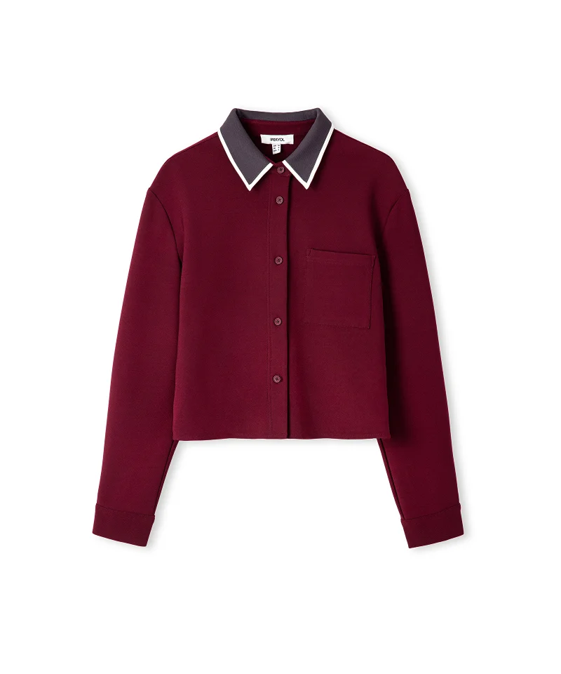 Ipekyol  Contrast Collar Shirt for Women | Best Price UAE