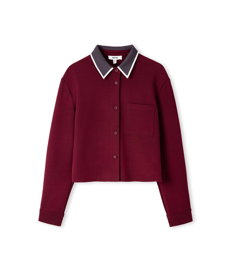 ابيكول قميص بياقة متباينة - Image 5