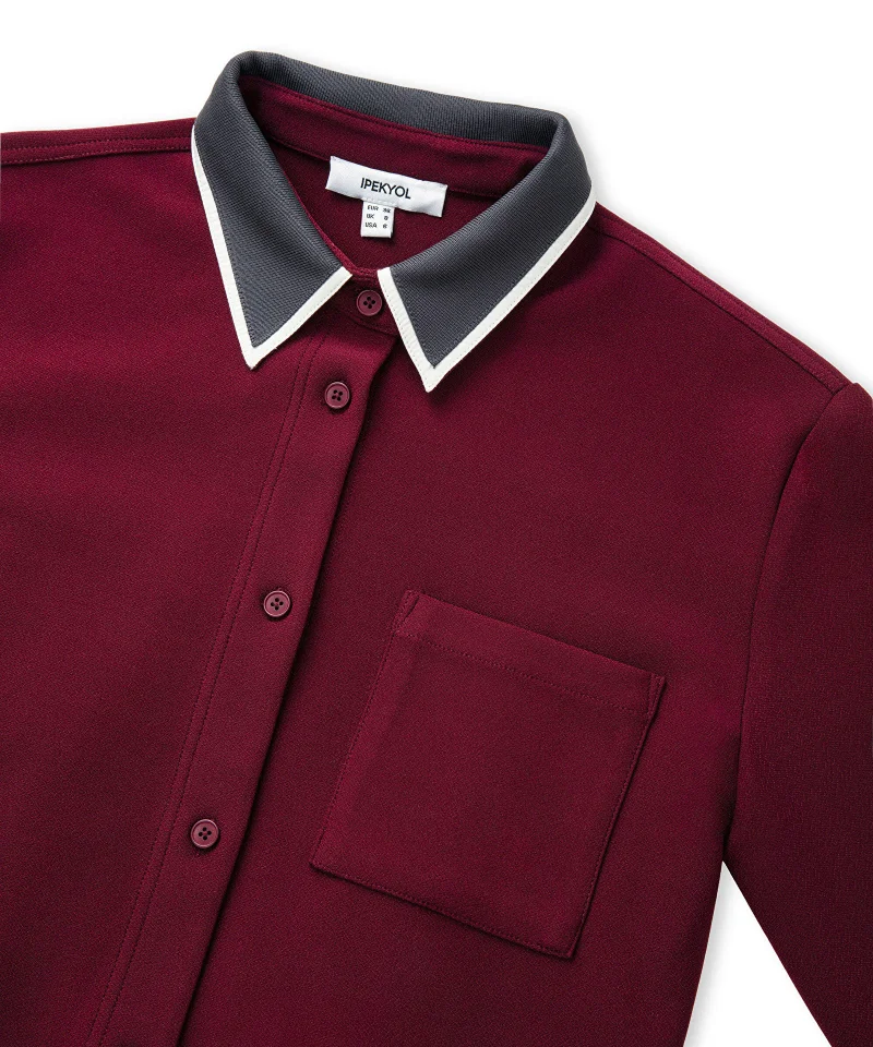 Ipekyol  Contrast Collar Shirt for Women | Best Price UAE