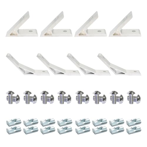 BLCCLOY 4Pcs 30deg 4Pcs 150deg 1010 Angle Bracket 1 x 1 10 Series Aluminum Extrusion 30 Degree Joint Connector Brace for Slot 30 Corner Joiner 150deg 1020 1 Inch Extruded Aluminium Profile - Image 1
