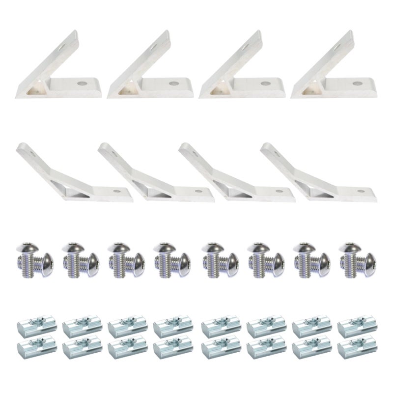 BLCCLOY 4Pcs 30deg 4Pcs 150deg 1010 Angle Bracket 1 x 1 10 Series Aluminum Extrusion 30 Degree Joint Connector Brace for Slot 30 Corner Joiner 150deg 1020 1 Inch Extruded Aluminium Profile - Image 2
