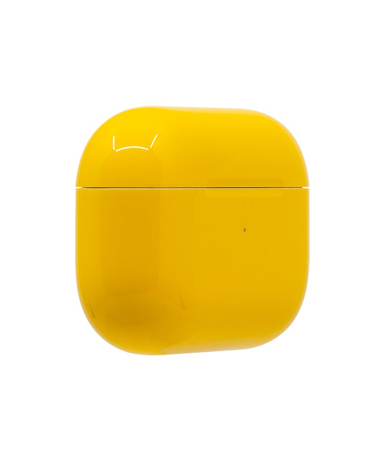 CAVIAR Customized AirPods Pro 3 Case with Automotive-Grade Paint Scratch-Resistant, Shockproof, Durable, Stylish Protective Cover, Personalized Design, Perfect Fit for Airpods Pro 3 Glossy Yellow - Image 2