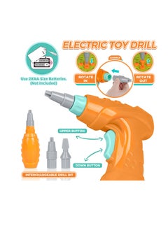 KASTWAVE Take Apart Dinosaur Toys for Kids, Dinosaur Toys with Electric Drill Screwdriver, STEM Building Construction Sets Play Mat, Dinosaur Toys for Kids Boys 3-5 5-7  - Image 3