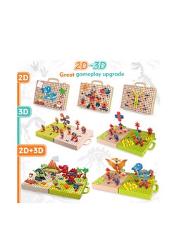 KASTWAVE Take Apart Dinosaur Toys for Kids, Dinosaur Toys with Electric Drill Screwdriver, STEM Building Construction Sets Play Mat, Dinosaur Toys for Kids Boys 3-5 5-7  - Image 5