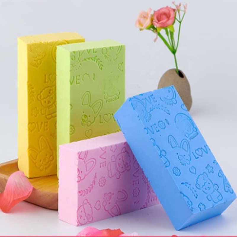 AG E-Com Ultra Soft Exfoliating Sponge | Asian Bath Sponge For Shower | Japanese Spa Cellulite Massager | Dead Skin Remover Sponge For Body | Face Scrubber for Women and Men (Pack Of 2) - Image 2